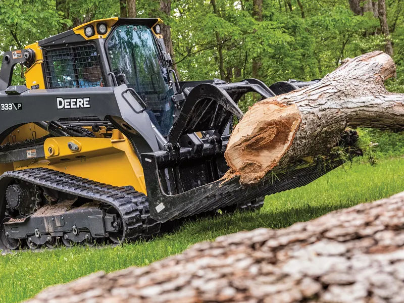 Heavy loader working outdoors